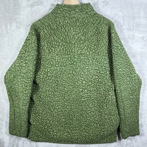 Ole Miss Rebels Green Sherpa Fleece Pullover Sweater‎ Men's L Live Oak Brand - Picture 8 of 8